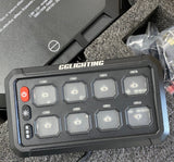 8-Gang Switch Panel With RGB And Remote Control Bluetooth App GGLighting