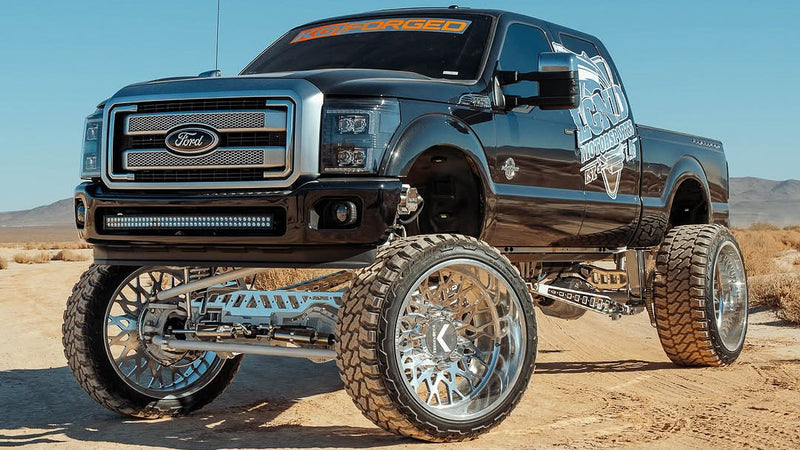 Ford Super Duty 10"-18" High Steer Long Arm 4 Link Lift Kit Papis
