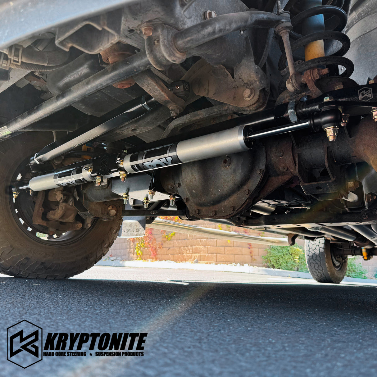 KRYPTONITE DUAL STEERING STABILIZER KIT WITH FOX 2.0 SHOCKS FOR 2003-2013 RAM 2500/3500