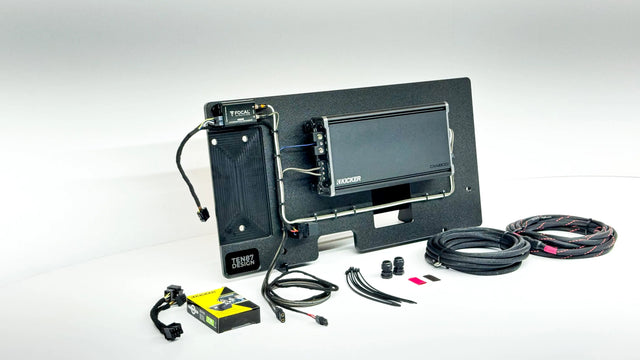 Kicker Loaded Subwoofer 1800wrms Amplifier Rack for 2019+ GMC/Chevy BOSE Trucks Sounds Good Stereo