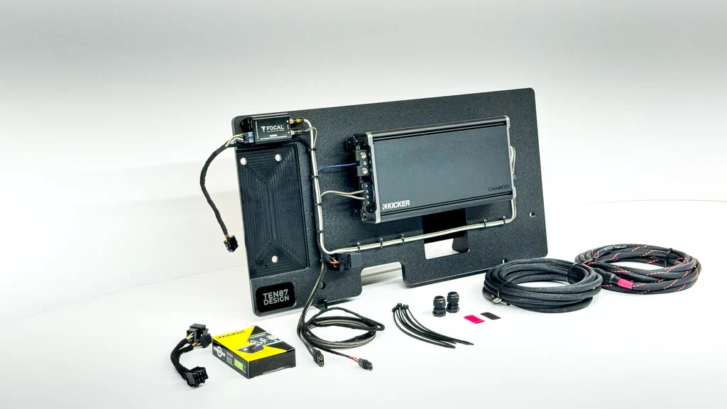 Underseat >>> Kicker L7S Four 8-inch Hand-Crafted Subwoofer Package with Pre-Tuned Amplifier Ten87 Design