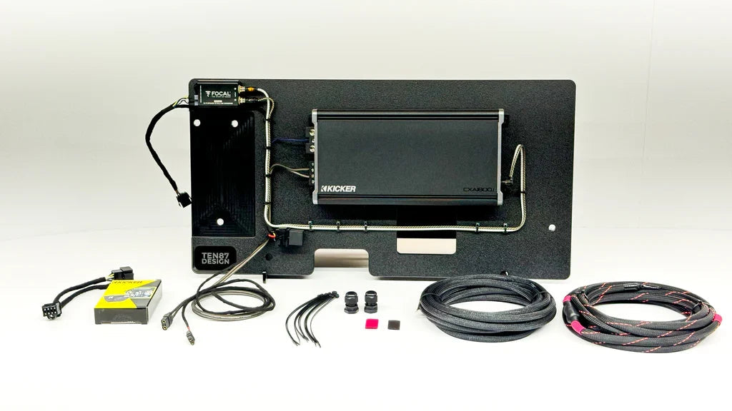 Underseat >>> Kicker L7S Four 8-inch Hand-Crafted Subwoofer Package with Pre-Tuned Amplifier Ten87 Design