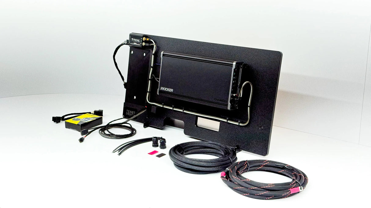 Kicker Loaded Subwoofer 1800wrms Amplifier Rack for 2019+ GMC/Chevy BOSE Trucks Sounds Good Stereo