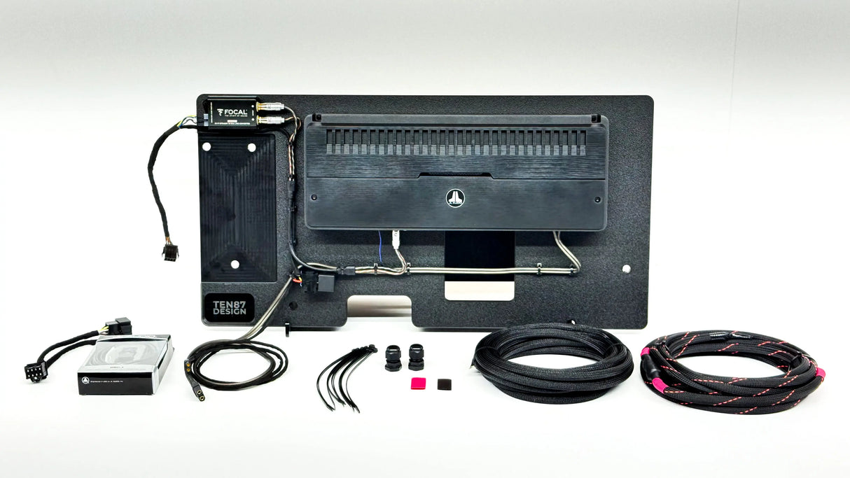 JL Audio Loaded Subwoofer 1000wrms Amplifier Rack for 2019+ GMC/Chevy BOSE Trucks Sounds Good Stereo