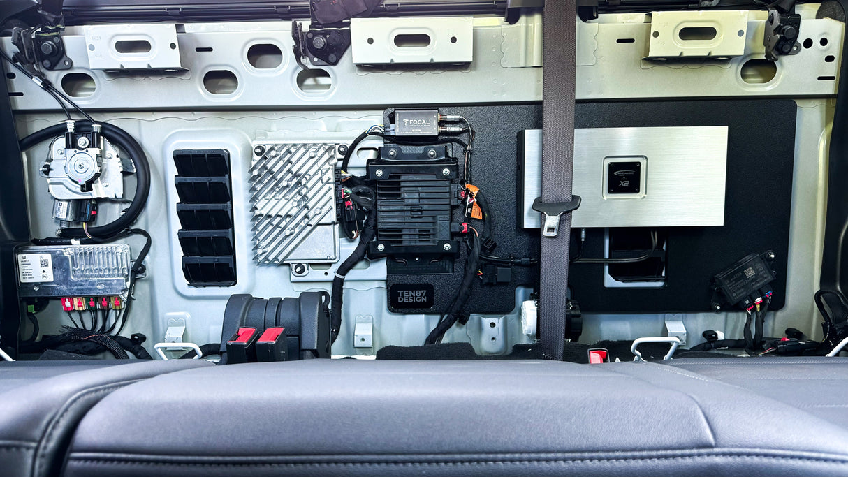 Arc Audio Loaded Subwoofer 1100wrms Amplifier Rack for 2019+ GMC/Chevy BOSE Trucks Sounds Good Stereo