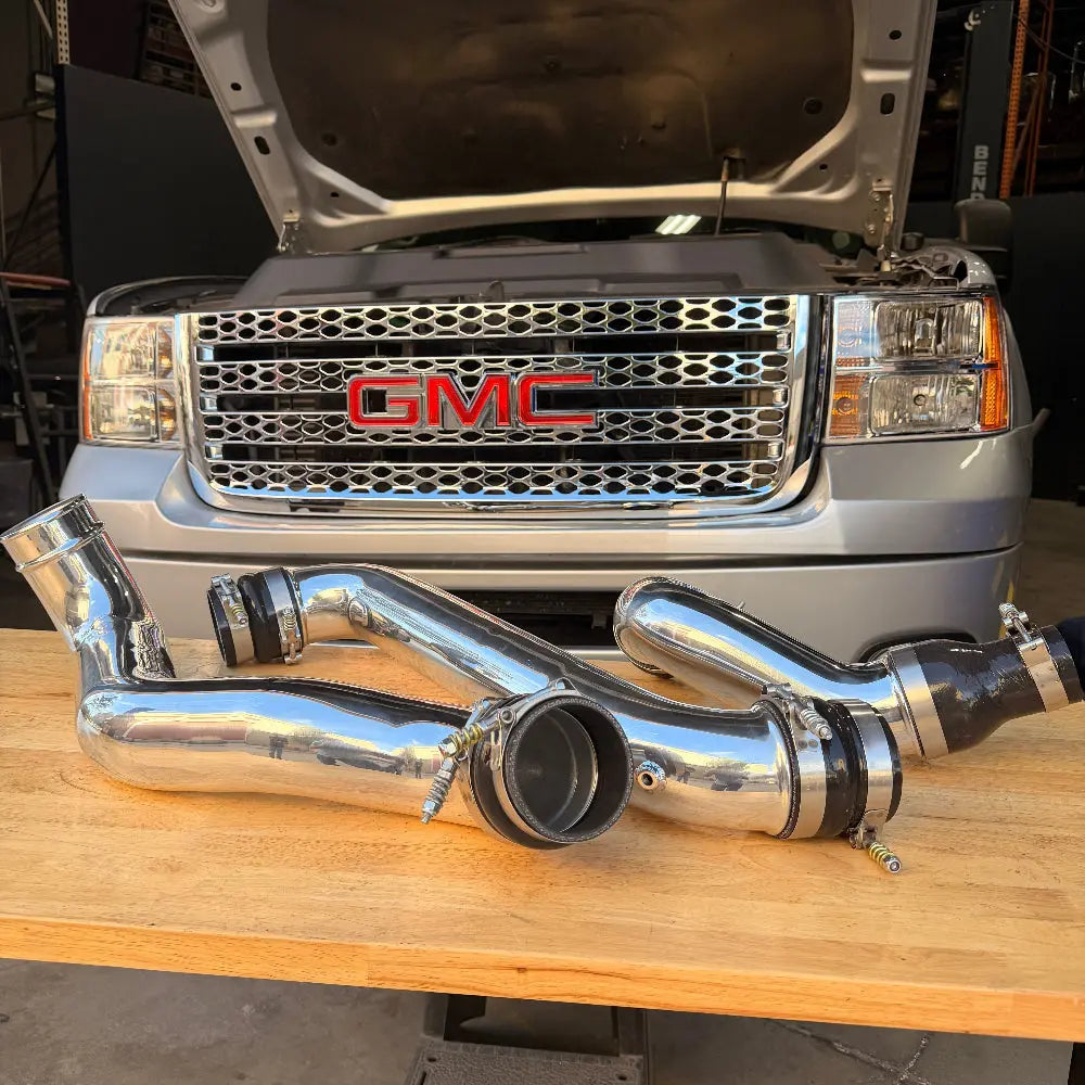 S&B 83-1017 Hot & Cold Side Intercooler Pipe for 2012-2016 Duramax 6.6L LML - alternate angle