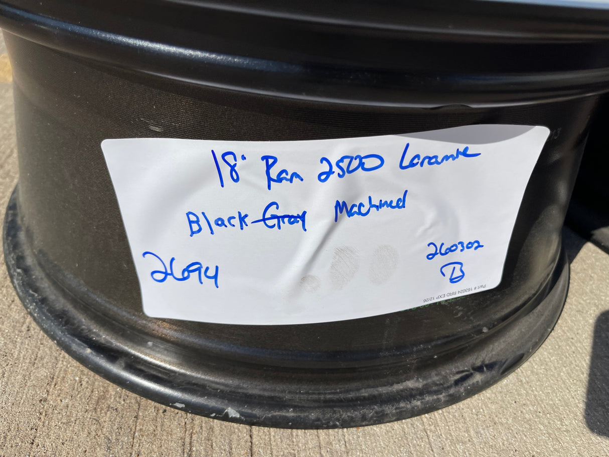 18" RAM 2500 3500 LARAMIE OEM 2694 wheels rims 2023 2024 2025 2026 NEW Texas Truck Tire