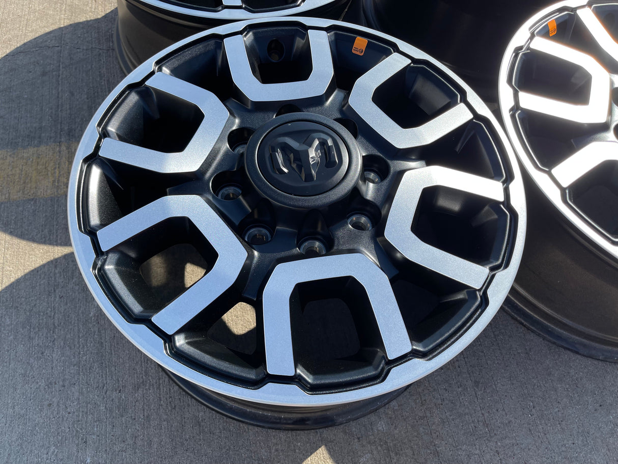 18" RAM 2500 3500 LARAMIE OEM 2694 wheels rims 2023 2024 2025 2026 NEW Texas Truck Tire