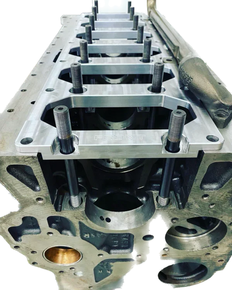 2003+ Cummins 5.9L/6.7L Apex 14mm Billet Steel Drop-In Girdle w/ ARP Studs (PN-ADG14)