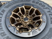 18" Dodge Ram 1500 RHO TRX Beadlock OEM bronze wheel rim 2735 tires 35" NEW Texas Truck Tire