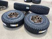 18" Dodge Ram 1500 RHO TRX Beadlock OEM bronze wheel rim 2735 tires 35" NEW Texas Truck Tire