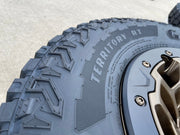 18" Dodge Ram 1500 RHO TRX Beadlock OEM bronze wheel rim 2735 tires 35" NEW Texas Truck Tire