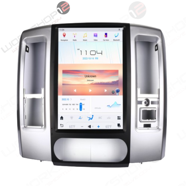 Open box || Dodge RAM 2009-2012 Workshop 12 Tesla-Style Screen (With Front Bench) || Workshop 12