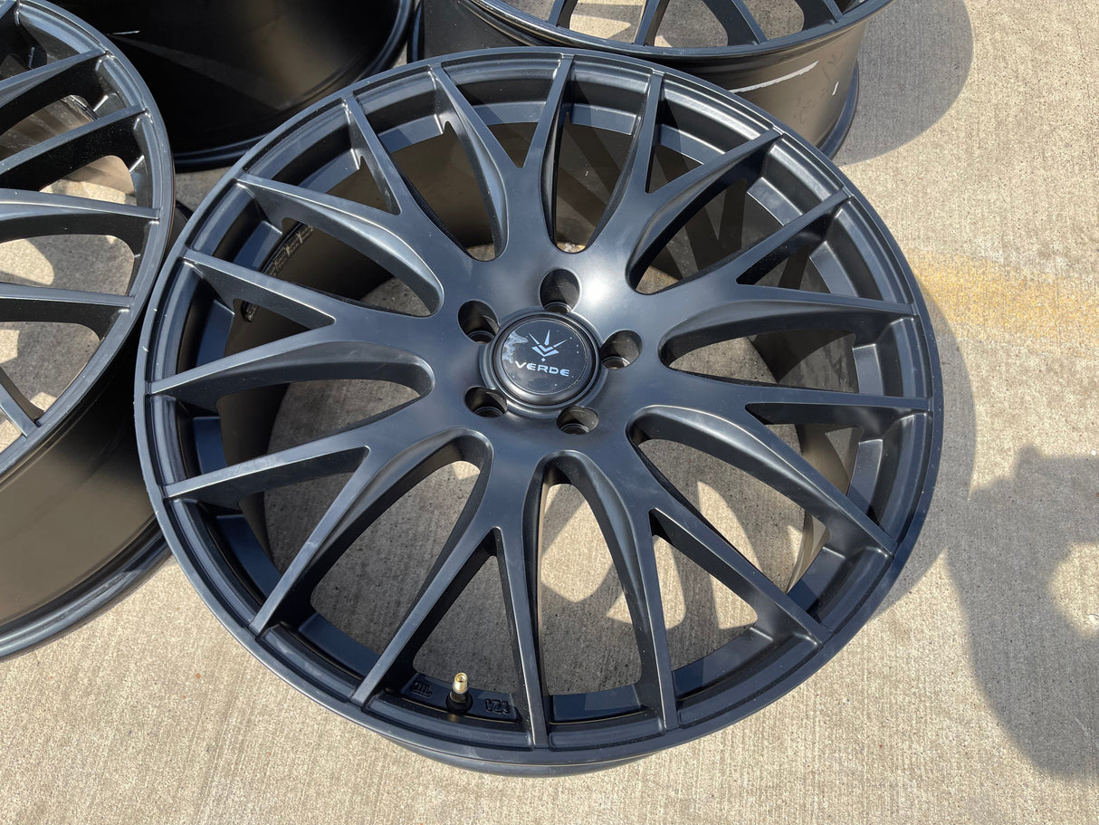 20x8.5 20" Verde Saga V27 wheels rims Audi Q7 Q8 VW Atlas A6 S6 A7 5x112 NEW Texas Truck Tire