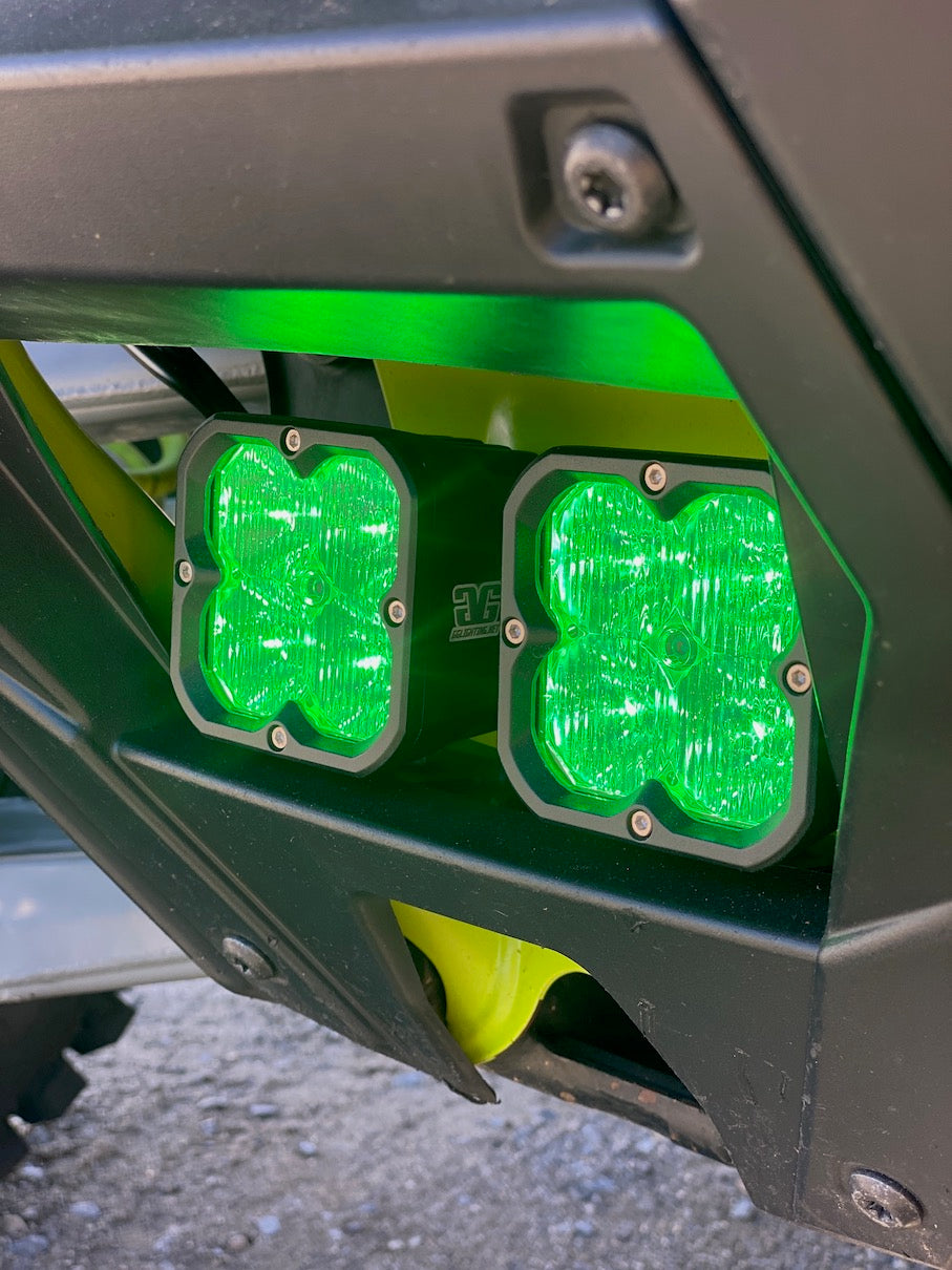 Polaris RZR Pro R / Turbo R Dual Light Pod Bolt On Bumper Mounting Bracket GGLighting