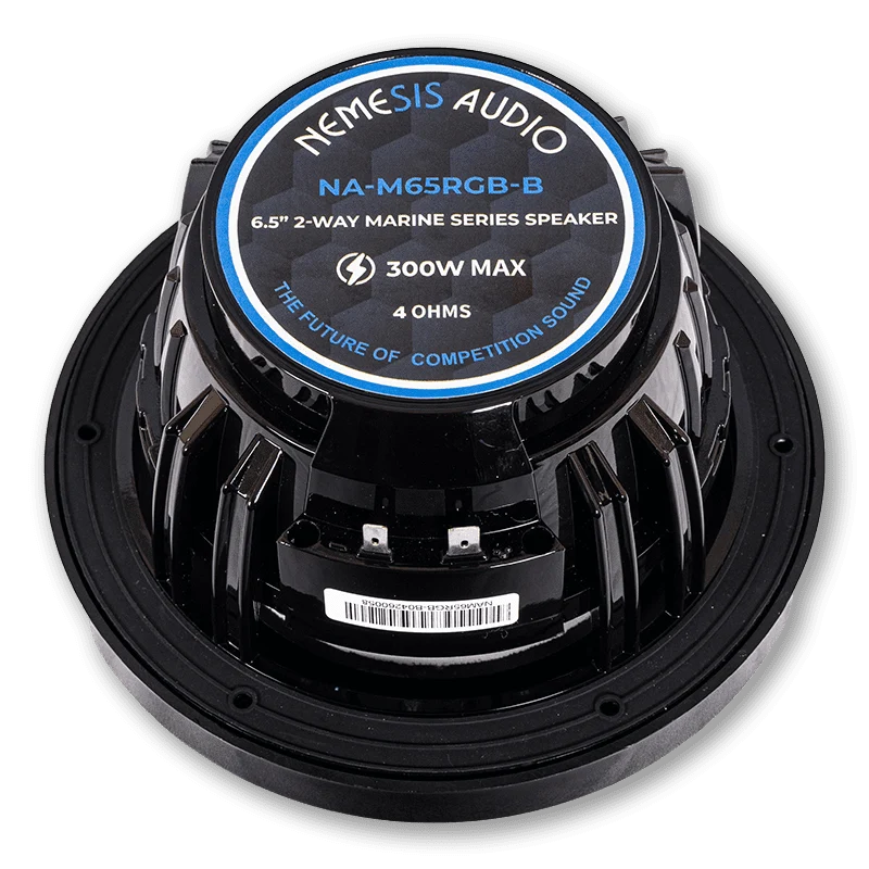 Nemesis Audio NA-M65RGB 6.5" 150W RMS 2-Way Marine Speakers w/ RGB LED (Pair)