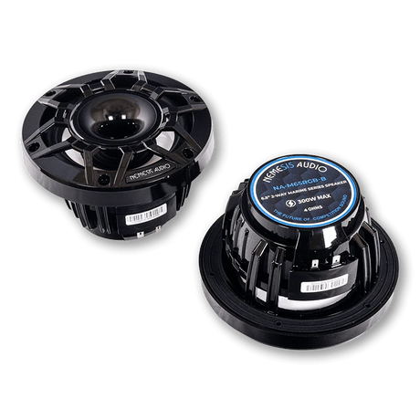 Nemesis Audio NA-M65RGB 6.5" 150W RMS 2-Way Marine Speakers w/ RGB LED (Pair)