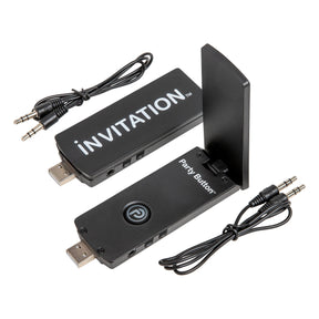 iNVITATION USB multi-sync wireless adapters with one-click Party Button pairing (2pcs) Bazooka