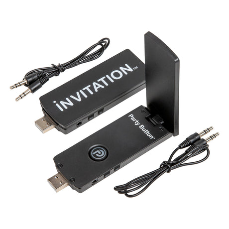 iNVITATION USB multi-sync wireless adapters with one-click Party Button pairing (2pcs) Bazooka