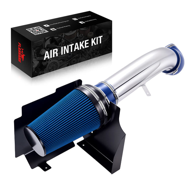 Cold Air Intake Kit For 1999-2006 Sierra, Silverado, Yukon, Tahoe, Suburban, Avalanche, Escalade 4.8/5.3/6.0L Vortec V8 Flashark