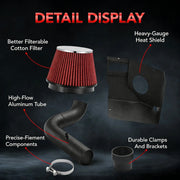 Cold Air Intake Kit for 2011-2017 Jeep Compass/Patriot 2.0L/2.4L Flashark