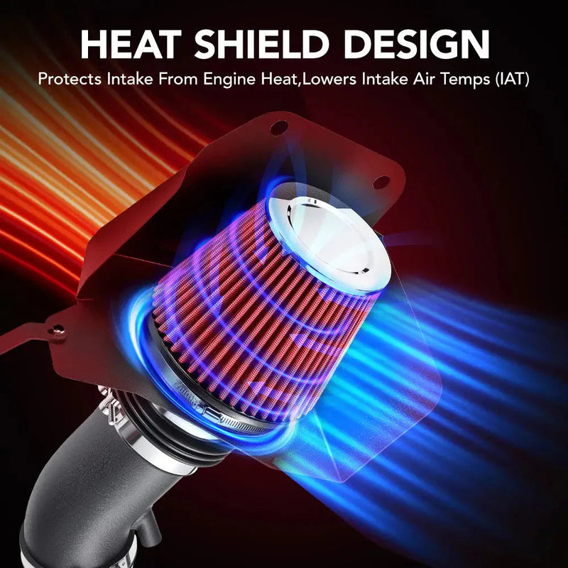 Cold Air Intake Kit for 2012-2016 Jeep Grand Cherokee SRT 6.4L V8 Flashark