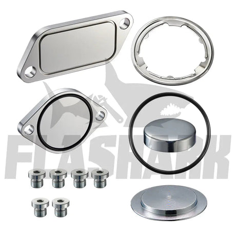 ISX CM871 EGR Plug Kit Stage 2 Plates and Plugs For 2007-2010 Aluminum Flashark