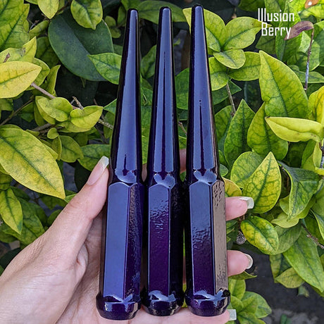 32 Pc 14x1.5 Spike Lug Nuts 6" Tall - Powder Coated - Various Colors