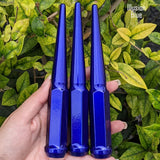 24 Pc 14x1.5 Spike Lug Nuts 6" Tall - Powder Coated - Various Colors