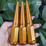 32 Pc 14x1.5 Spike Lug Nuts 4.5" Tall - Powder Coated - Various Colors