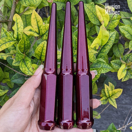 24 Pc 14x1.5 Spike Lug Nuts 6" Tall - Powder Coated - Various Colors