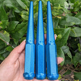32 Pc 14x1.5 Spike Lug Nuts 6" Tall - Powder Coated - Various Colors