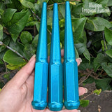 32 Pc 14x1.5 Spike Lug Nuts 6" Tall - Powder Coated - Various Colors