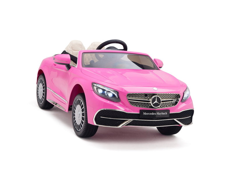 Pink Princess Mercedes Ride On Car For Girls W/Magic Cars® Wireless Parental Control