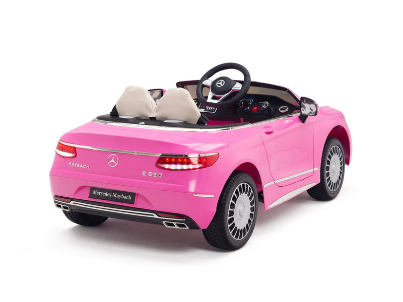 Pink Princess Mercedes Ride On Car For Girls W/Magic Cars® Wireless Parental Control