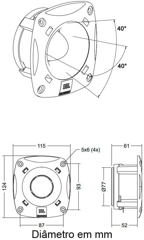 Selenium ST200 Super Tweeter, Black JBL