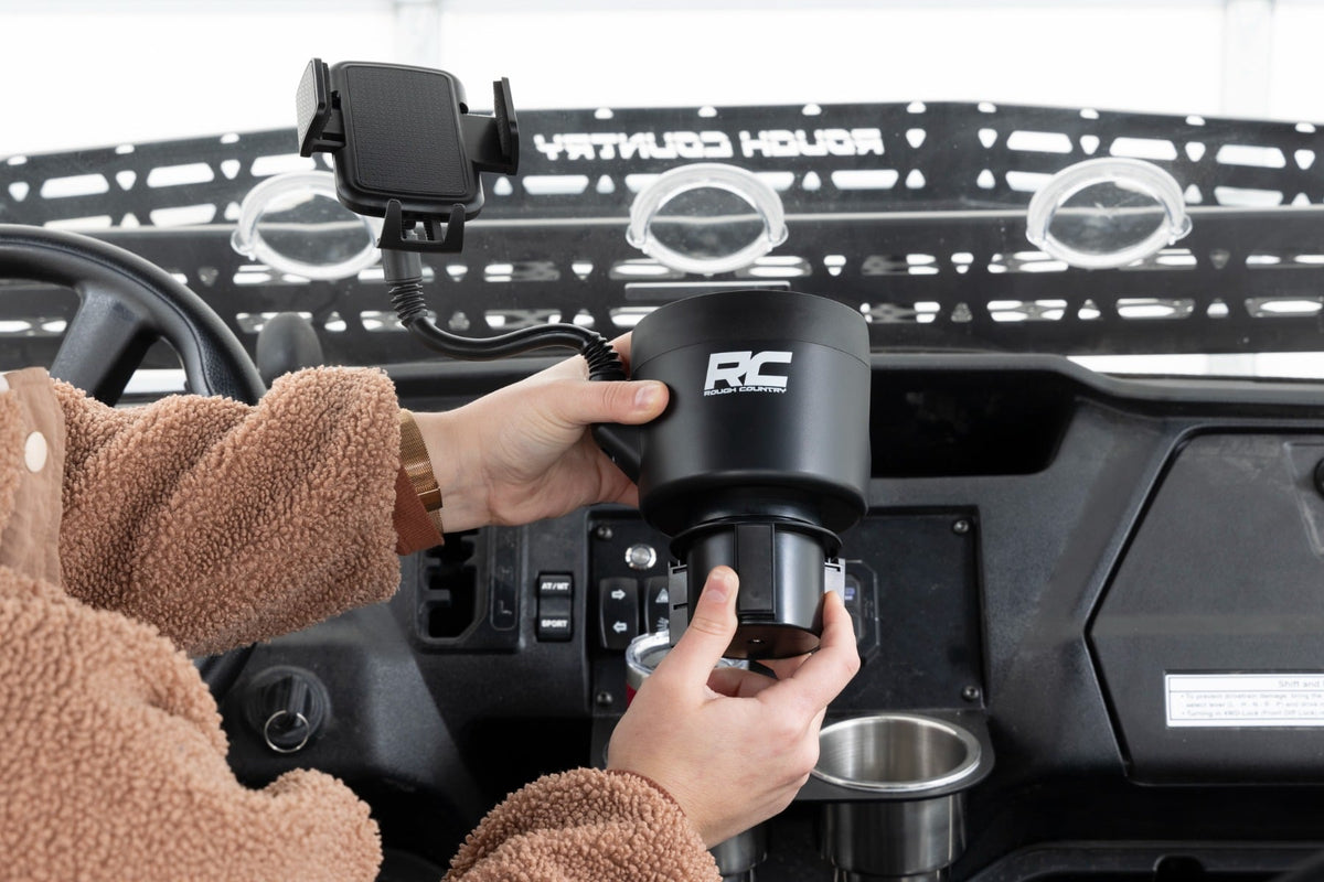 2 in 1 Expanding Cup and Phone Holder Rough Country