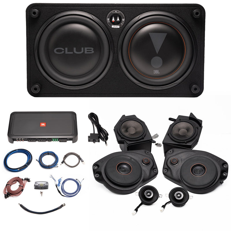 JBL Plug and Play Full Club Speaker, 5 Channel Amplifier, Subwoofer Bundle | '18- '23 JL Wrangler/ '20- '23 JT Gladiator