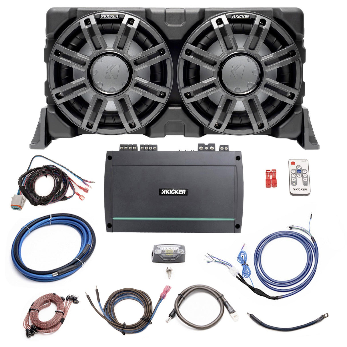 Kicker Plug & Play Marine 5-Channel Amp, Sub Bundle |'18-'23 JL Wrangler/ '20-23 JT Gladiator
