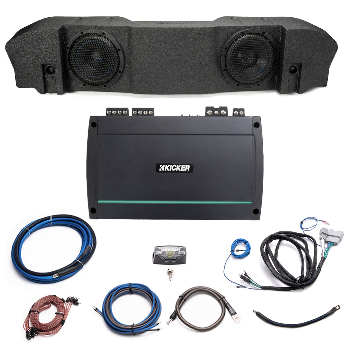 Kicker Plug & Play Marine 5-Channel Amp, Sub Bundle |'18-'23 JL Wrangler/ '20-23 JT Gladiator