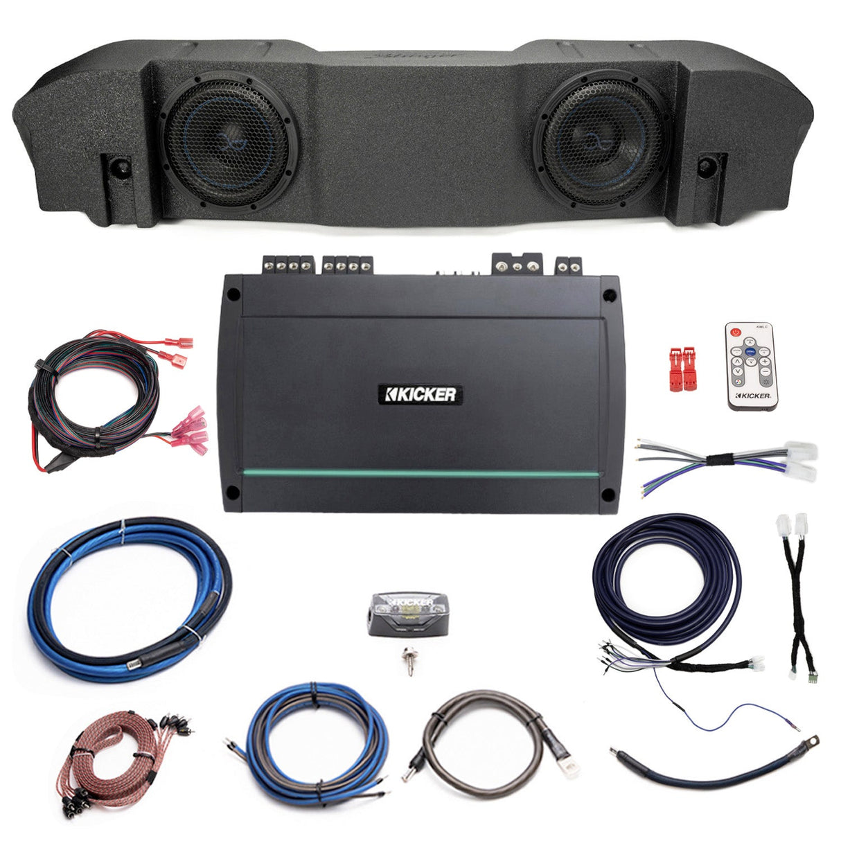 Kicker Plug & Play Marine 5-Channel Amp, Sub Bundle |'18-'23 JL Wrangler/ '20-23 JT Gladiator