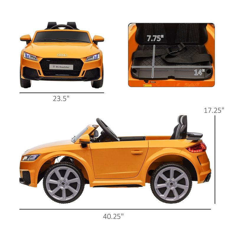 6V Audi TT RS Kid Electric Sports Car with Remote Control Ride-On