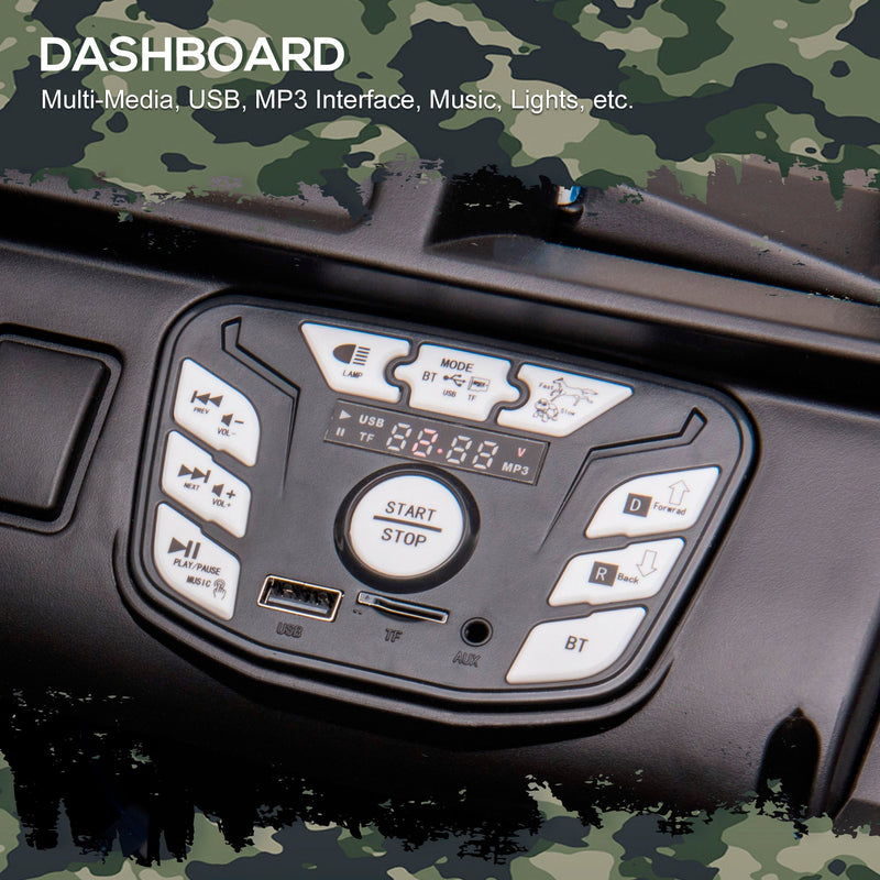 Electric Kids UTV Truck with Bluetooth Music and Dual Motors