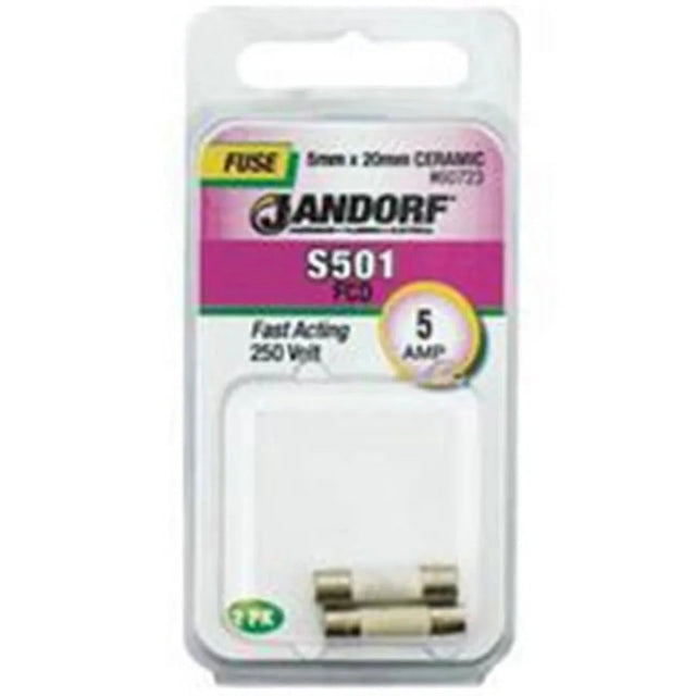 Jandorf Fast Acting 250 Volt 5 Amp Fuse #60723 Jandorf