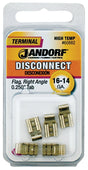 Disconnect Terminal, Copper Contact, 5/PK #60882 Jandorf