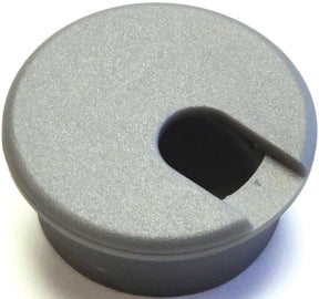 Jandorf Desk Grommet, 1-1/2 in Dia Cable, Polystyrene, Silver #61615 Jandorf