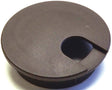 Jandorf Desk Grommet, 2-1/2 in Dia Cable, Polystyrene, Walnut Brown #61614 Jandorf