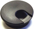 Jandorf Desk Grommet, 2 in Dia Cable, Polystyrene, Black #61606 Jandorf