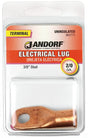 Jandorf Electrical Lug, 2/0 AWG Wire, 3/8 in Stud, Copper Contact, Brown #60775 Jandorf
