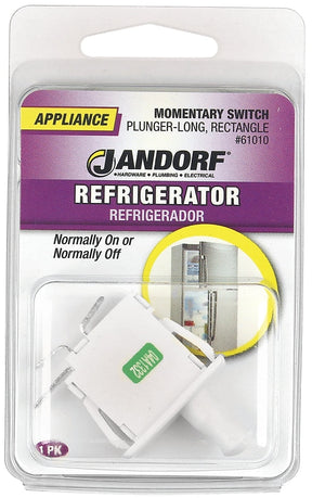 Jandorf Switch, 12/16 A, 125/250 V, SPST, Tab Terminal, White #61010 Jandorf